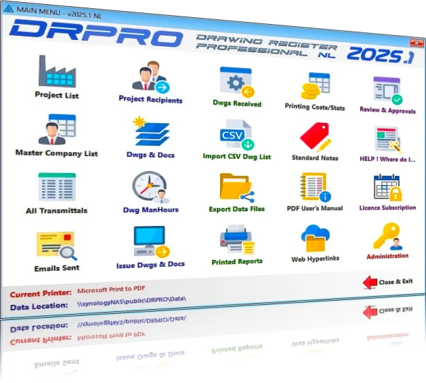 Drpro Main Menu